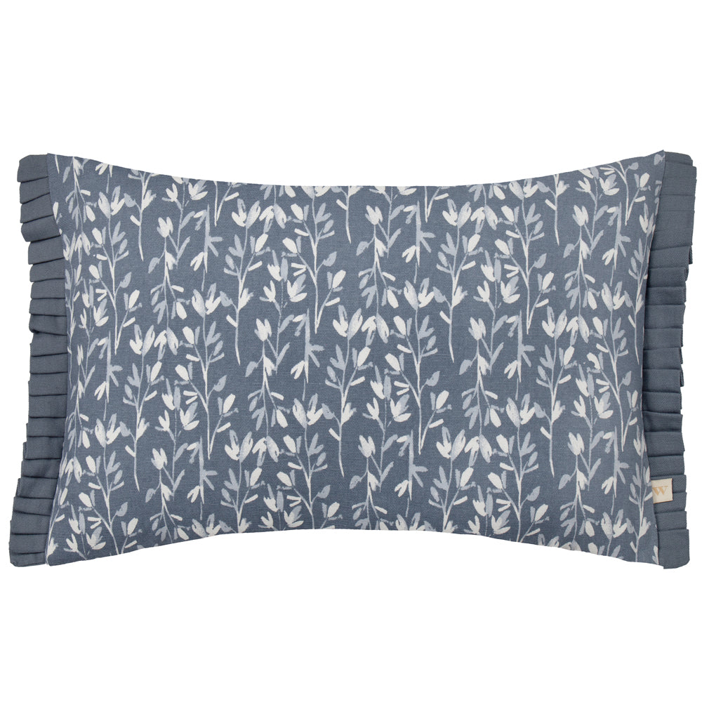 Belle Cotton Cushion French Blue