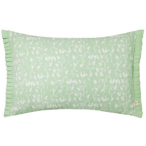 Floral Green Cushions - Belle Cotton  Cushion Cover Sage Wylder