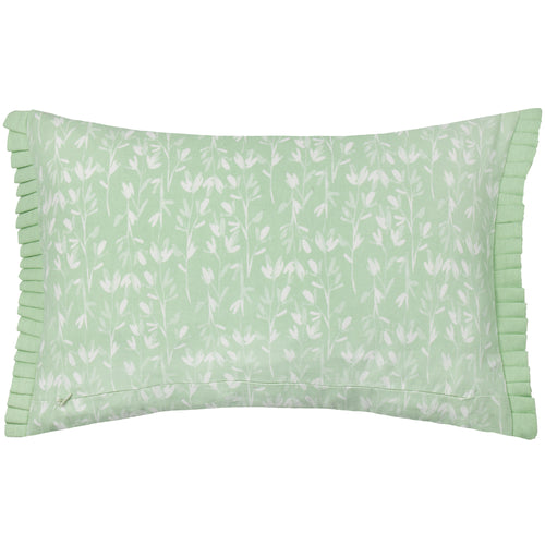 Floral Green Cushions - Belle Cotton  Cushion Cover Sage Wylder