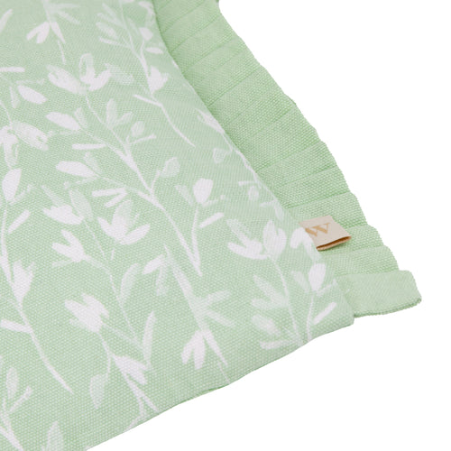 Floral Green Cushions - Belle Cotton  Cushion Cover Sage Wylder