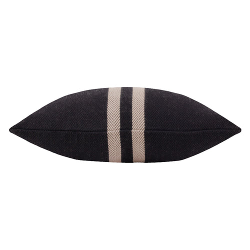 Striped Black Cushions - Benton Cotton Cushion Cover Black Yard