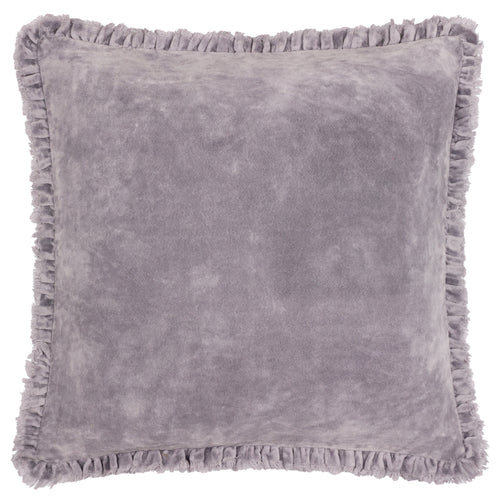 Bertie Washed Cotton Velvet Cushion Mauve