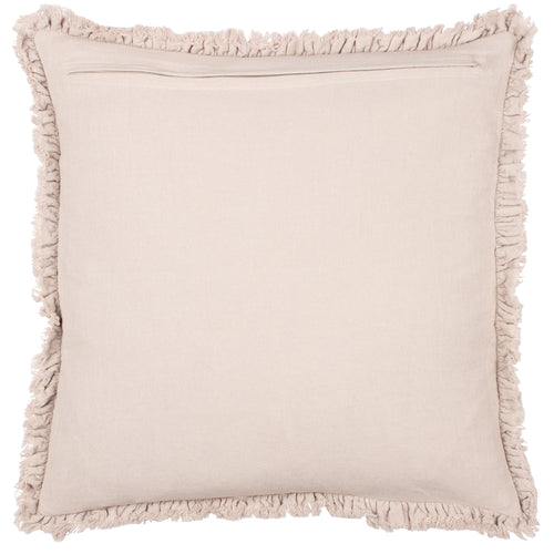 Plain Beige Cushions - Bertie Washed Cotton Velvet Cushion Cover Natural Yard