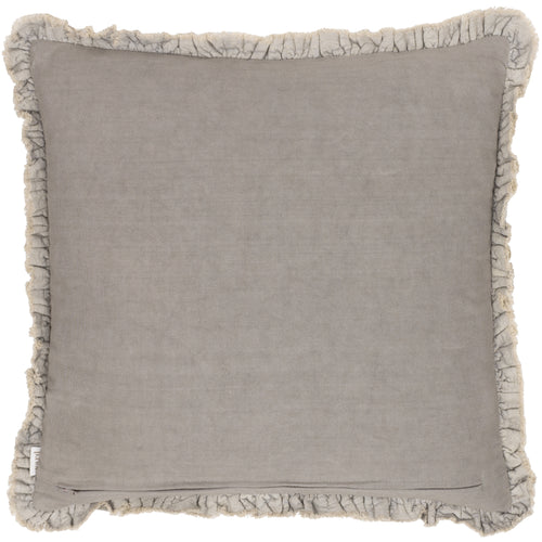 Plain Beige Cushions - Bertie Washed Cotton Velvet Cushion Cover Taupe Yard