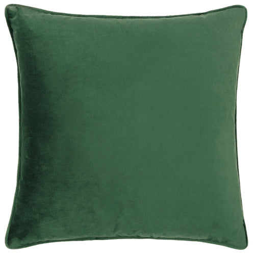 Abstract Green Cushions - Bloomsbury Velvet Cushion Cover Emerald Paoletti