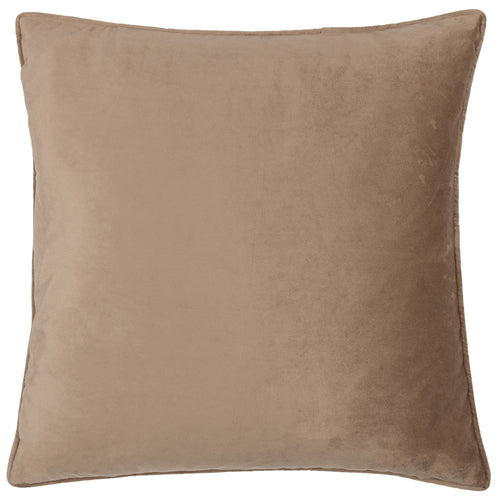 Abstract Brown Cushions - Bloomsbury Velvet Cushion Cover Taupe Paoletti