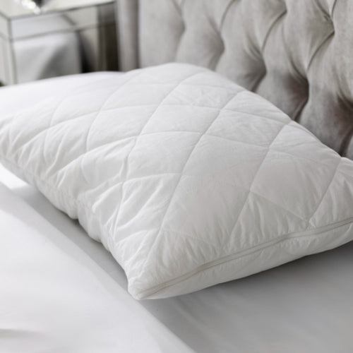  White Bedding - Antibacterial  Pillow Protector White miah.