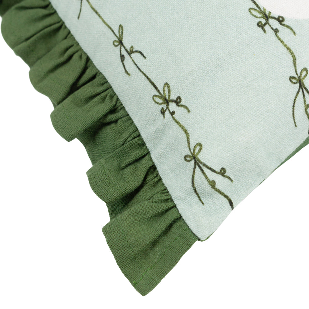 Bonjour Printed Cushion Mint