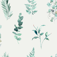 Floral Green M2M - Botanical Sage Fabric Sample Evans Lichfield