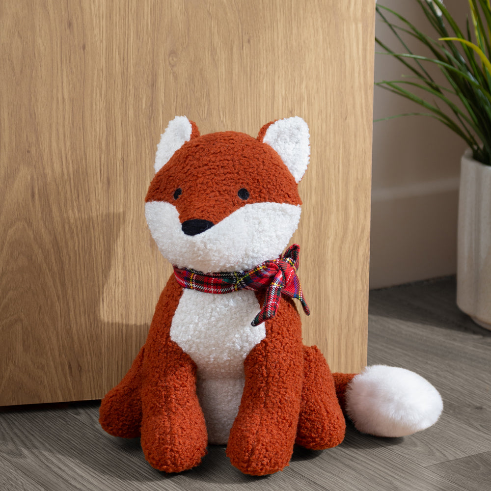 Boucle Fox Orange Door Stop | Rusty Orange Accessories | Paoletti