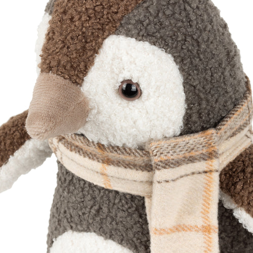 Animal Grey Accessories - Boucle Penguin  Door Stop Warm Grey Paoletti
