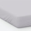miah. 200 Thread Count Cotton Percale Fitted Bed Sheet in Cloud