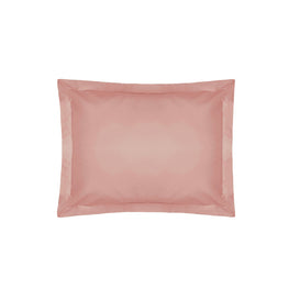 miah. 200 Thread Count Cotton Percale Oxford Pillowcase in Blush