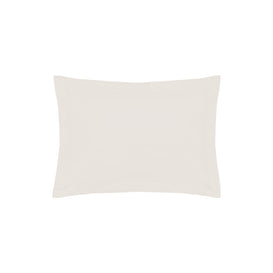 miah. 200 Thread Count Cotton Percale Oxford Pillowcase in Ivory