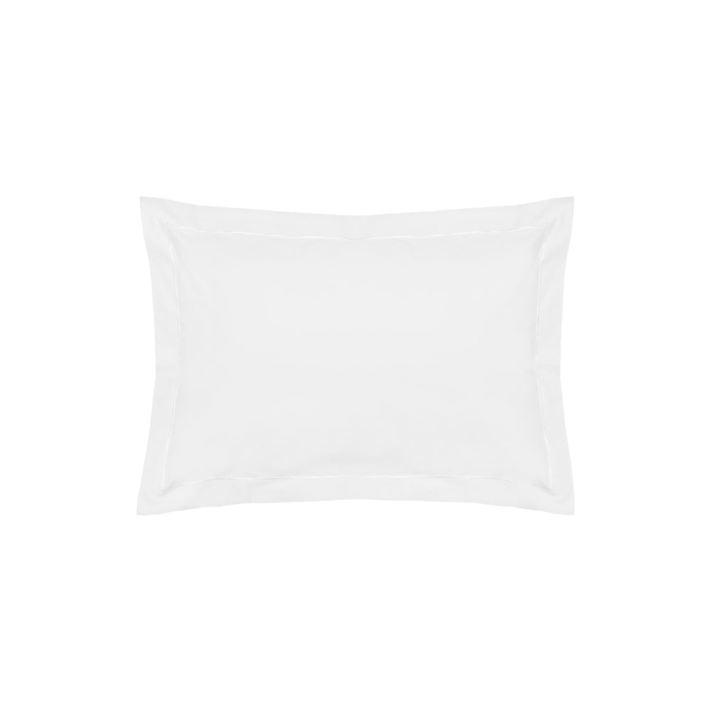  White Bedding - 200 Thread Count Cotton Percale Oxford Pillowcase White miah.