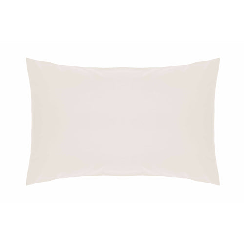 miah. 200 Thread Count Cotton Percale Pillowcase in Ivory