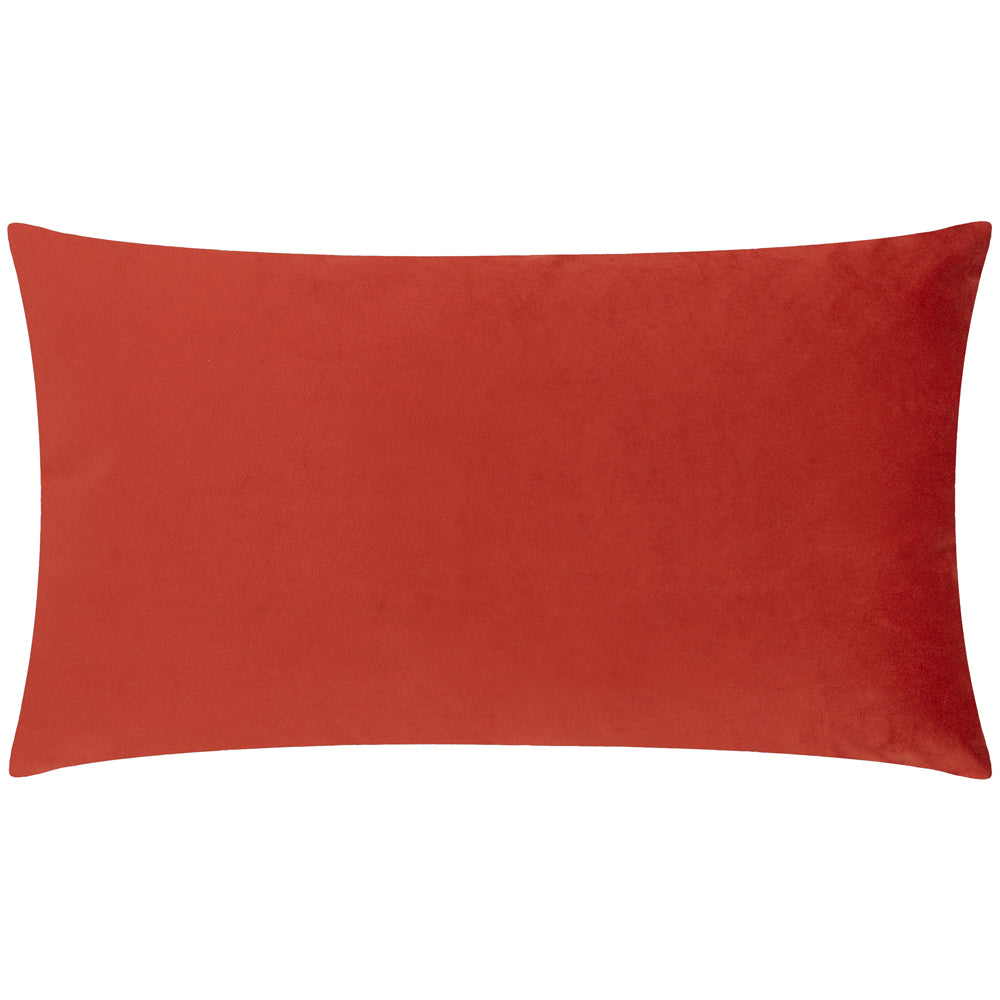 Braywick Floral Printed Velvet Cushion Black