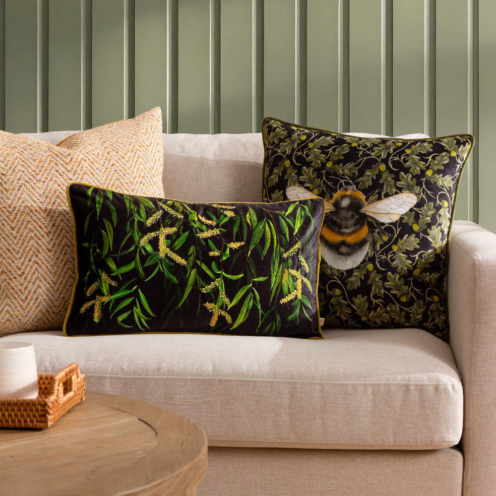 Braywick Willow Embroidered Cushion Willow