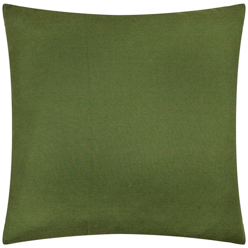 Abstract Green Cushions - Brooke Embroidered Cotton Cushion Cover Ivy Green HÖEM