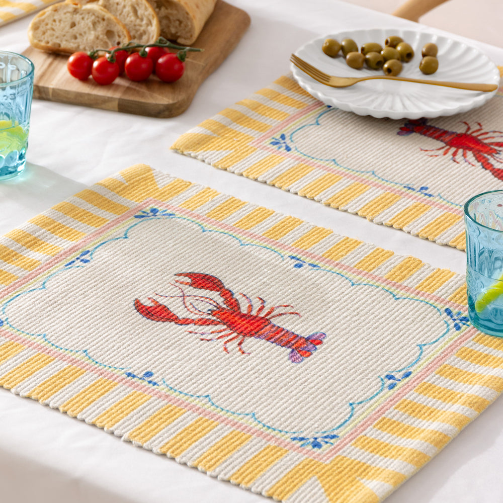 Brunch Stripes Indoor/Outdoor Set of 4 Placemats Multicolour