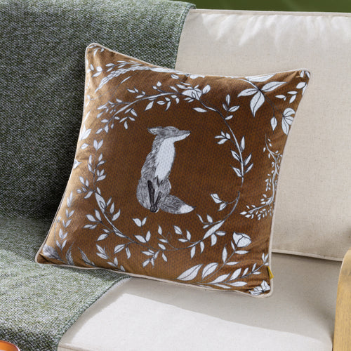 Animal Brown Cushions - Buckthorn  Cushion Cover Amber furn.