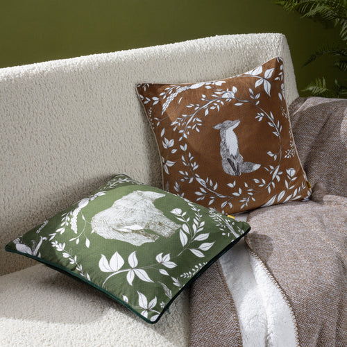 Animal Green Cushions - Buckthorn  Cushion Cover Green furn.