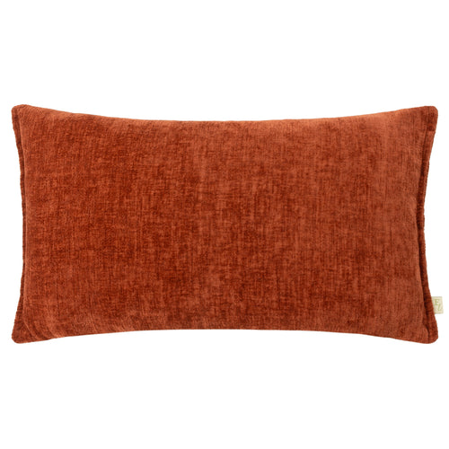 Plain Orange Cushions - Buxton Rectangular Cushion Cover Burnt Orange Evans Lichfield