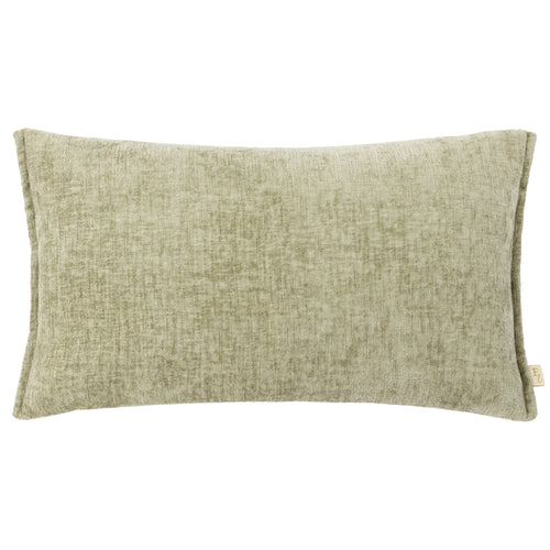 Plain Green Cushions - Buxton Rectangular Cushion Cover Eucalyptus Evans Lichfield