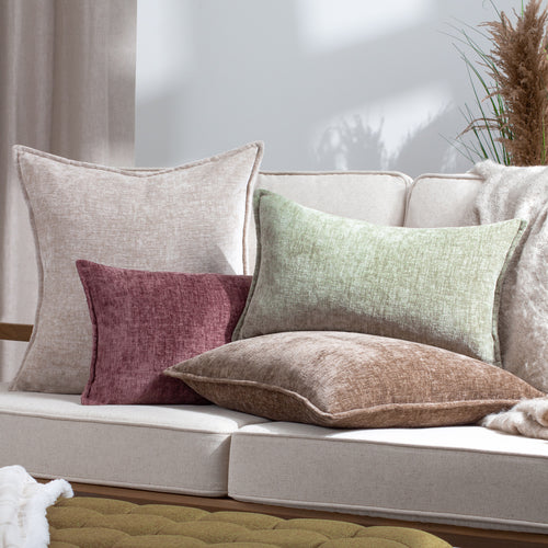 Plain Purple Cushions - Buxton Rectangular Cushion Cover Heather Evans Lichfield