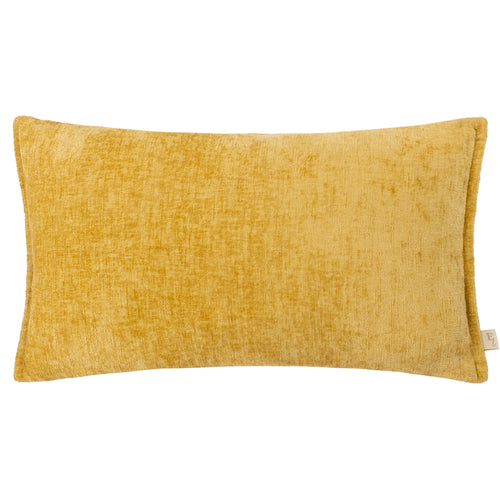 Plain Yellow Cushions - Buxton Rectangular Cushion Cover Ochre Evans Lichfield