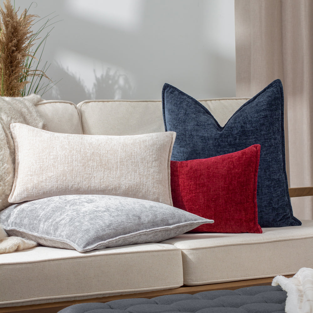 Buxton Rectangular Cushion Red