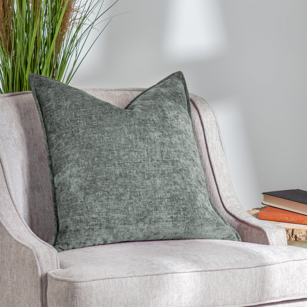Plain Blue Cushions - Buxton  Cushion Cover Blue Evans Lichfield