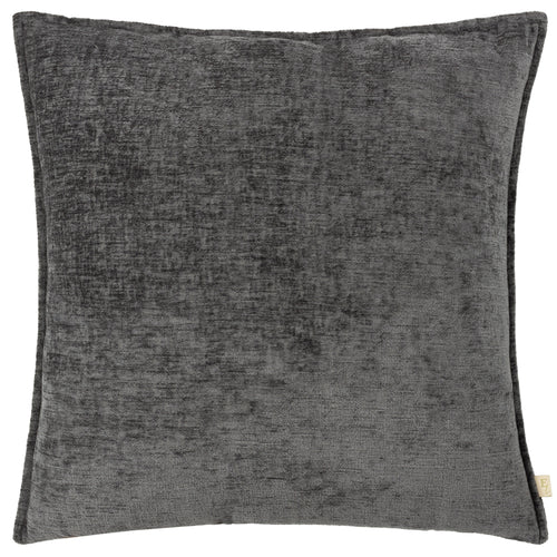 Plain Grey Cushions - Buxton  Cushion Cover Charcoal Evans Lichfield