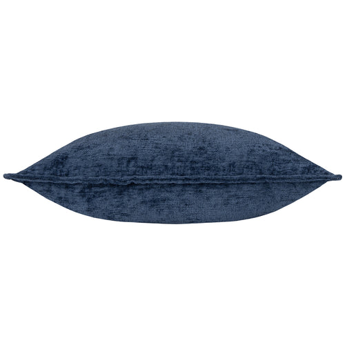 Plain Blue Cushions - Buxton  Cushion Cover Navy Evans Lichfield