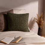 Yard Cabu Textured Boucle Cushion Cover in Khaki