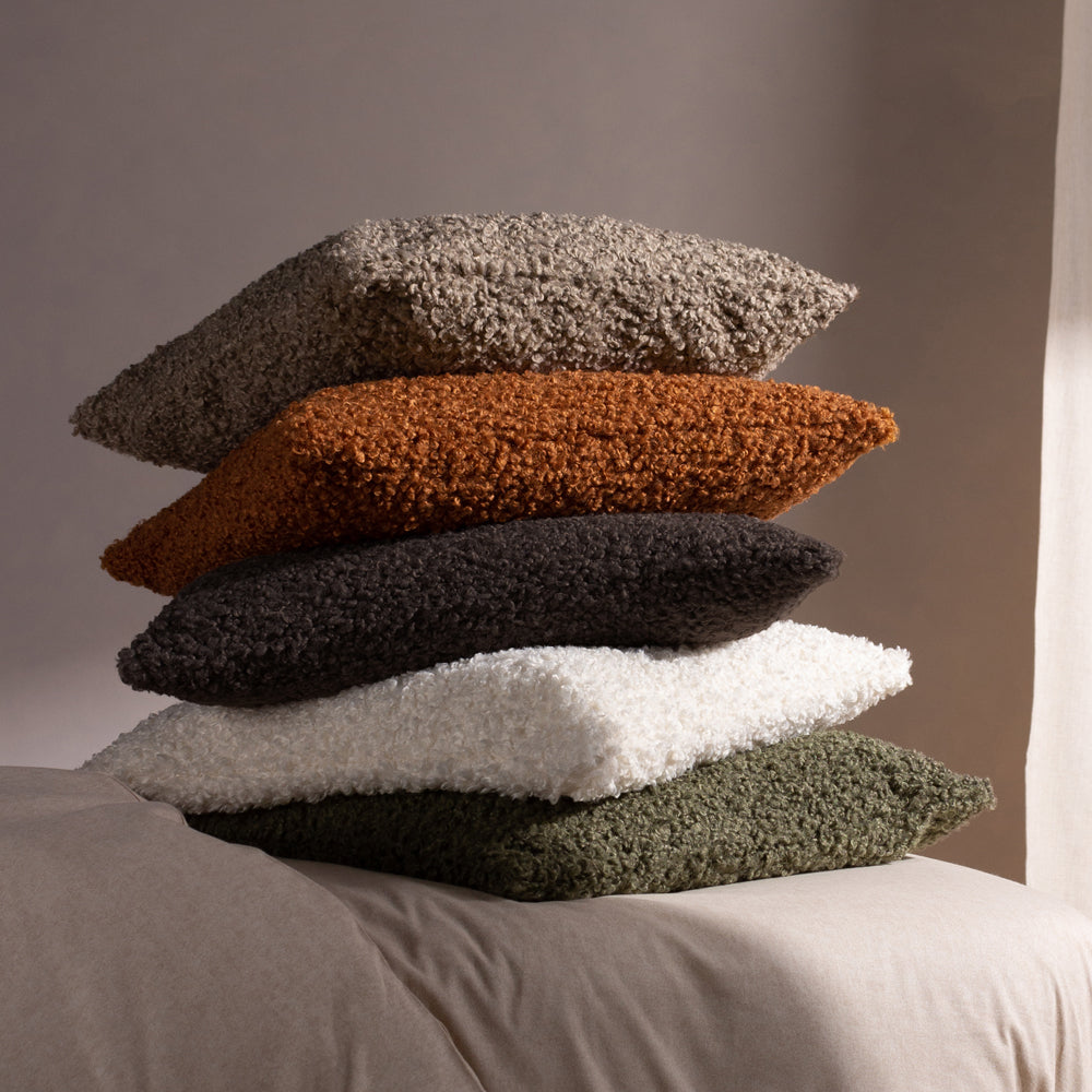 Cabu Chunky Boucle Cushion Ecru