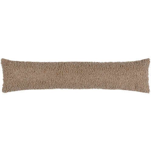 Plain Brown Cushions - Cabu Textured Boucle Draught Excluder Taupe Yard