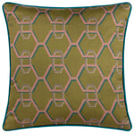 Paoletti Carnaby Chain Cushion Cover in Olive
