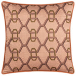Paoletti Carnaby Chain Cushion Cover in Pink
