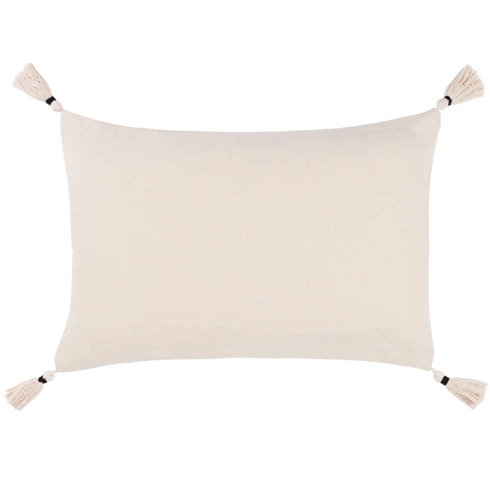 Caliche Textured Tasselled Cushion Natural