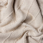 Yard Caliche Woven Tasselled Throw in Natural