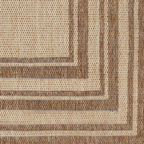 Striped Beige Rugs - Camber Jute Effect Indoor/Outdoor Rug Natural Yard