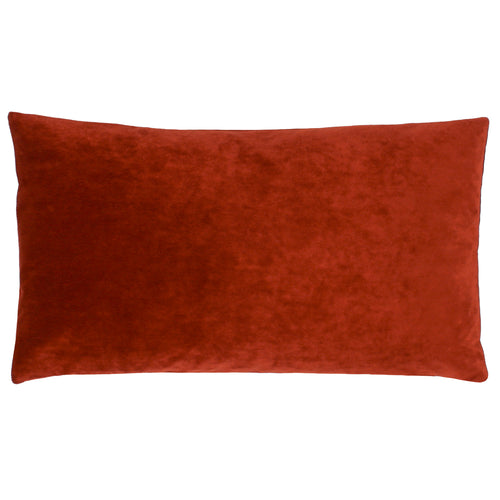 Plain Red Cushions - Camden Micro-Cord Corduroy Cushion Cover Burnt Brick furn.