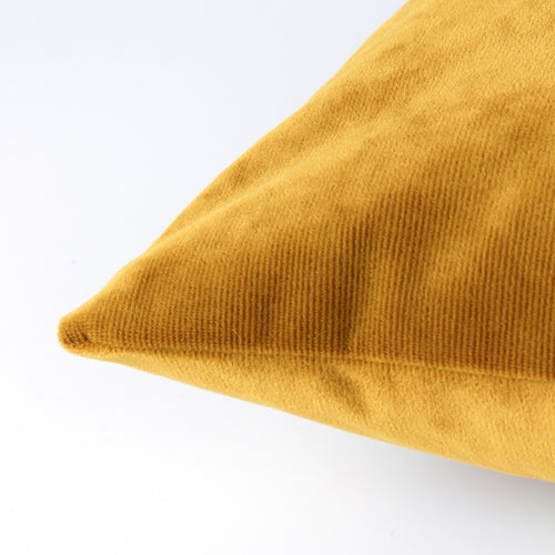 Plain Yellow Cushions - Camden Micro-Cord Corduroy Cushion Cover Mustard furn.