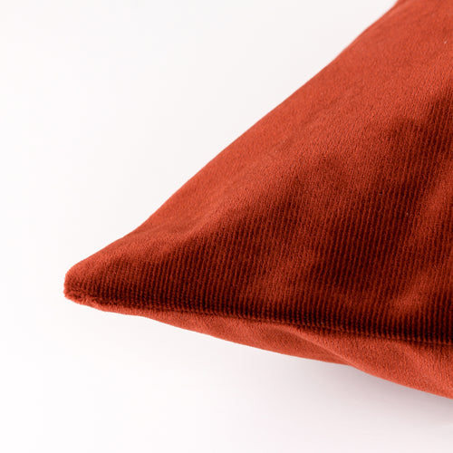 Plain Red Cushions - Camden Micro-Cord Corduroy Cushion Cover Brick furn.