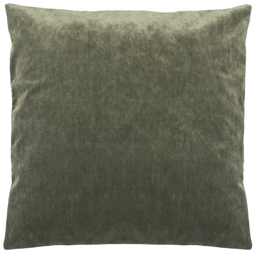 Plain Green Cushions - Camden Micro-Cord Corduroy Cushion Cover Khaki furn.