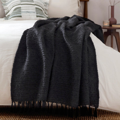 IMPeRF】Black Flow Throw Blanket : M Navy Flow Throw Blanket | iMPeRF