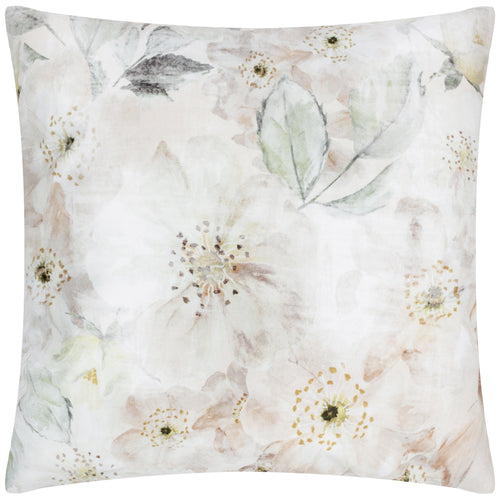 Floral White Cushions - Canina Outdoor Floral Cushion Cover Off White Evans Lichfield