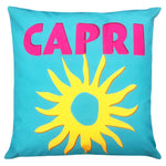 furn. Capri Outdoor Cushion Cover in Aqua Blue