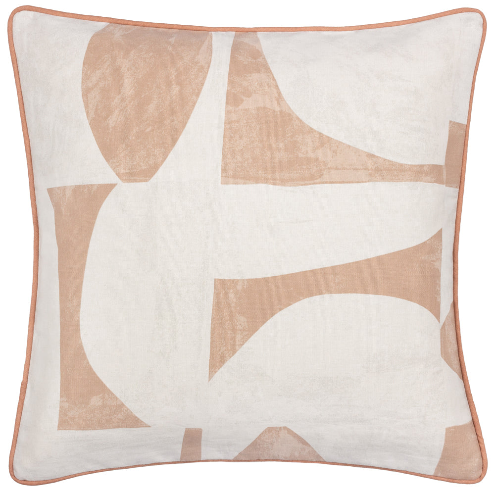 Carro Abstract Piped Cushion Clay